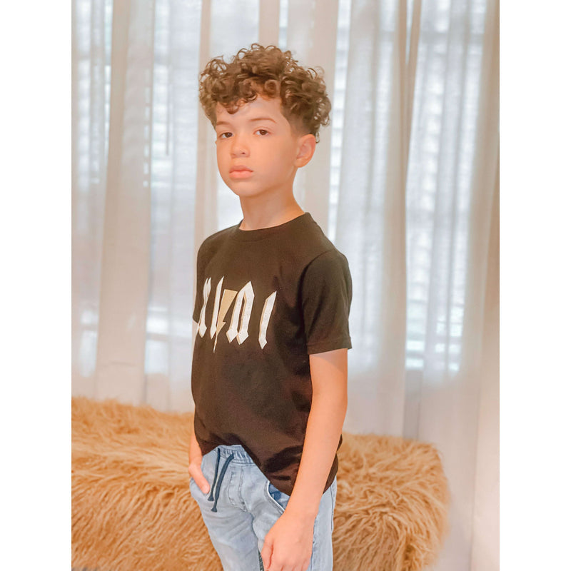 Kids Mini Black Star Tee - The Hive by Chris Jesselle