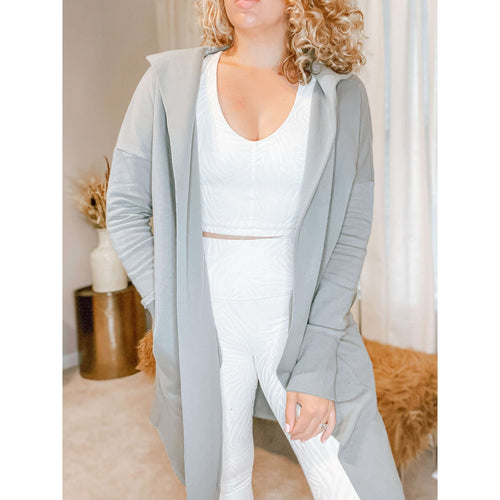 Mona Hooded Cardigan (Moon Mist) - The Hive by Chris Jesselle